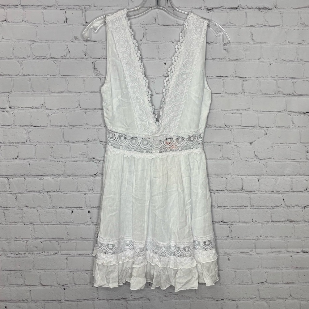 Showpo SIMPLE AS THAT DRESS IN WHITE - Picture 4 of 8